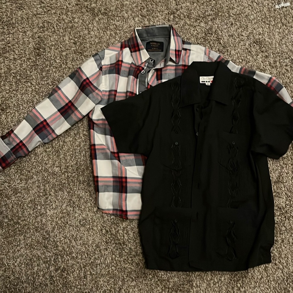 Bundle of two boys size 8 dress shirts